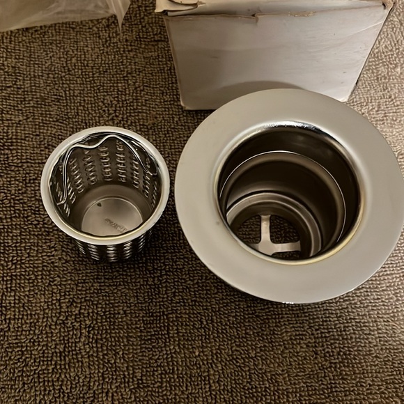 Bar sink strainer chrome plated over brass new unused weekend project - Picture 2 of 9